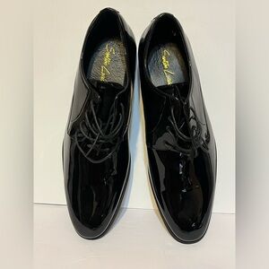 Santino Luciano Glossy Black Formal Dress Shoes